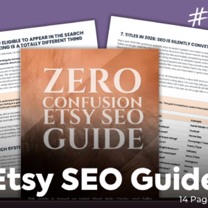 Etsy SEO Guidebook 2026